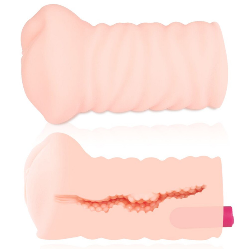 Вагінальний мастурбатор Kokos Nymph Vibe збоку, демонструючи його ергономічну форму