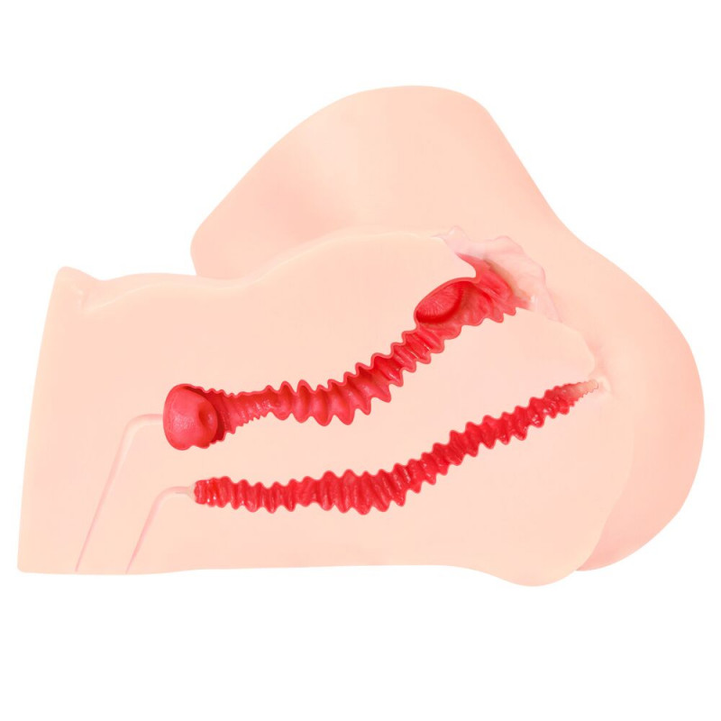 Мастурбатор Kokos 001 Adel ONAHOLE Real Vagina - вид збоку, демонстрація форми