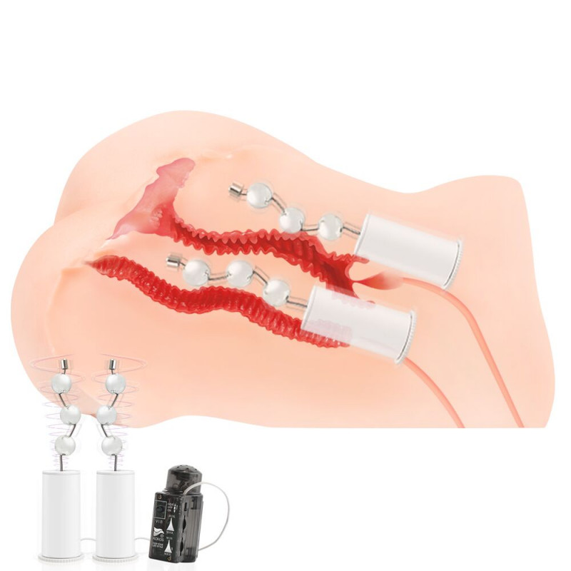 Мастурбатор Kokos 002 ONAHOLE Real Vagina 2WayPlus - демонстрація роботи вібрації