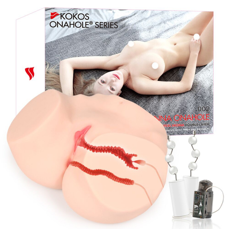 Мастурбатор Kokos 002 ONAHOLE Real Vagina 2WayPlus - вид ззаду, деталі конструкції