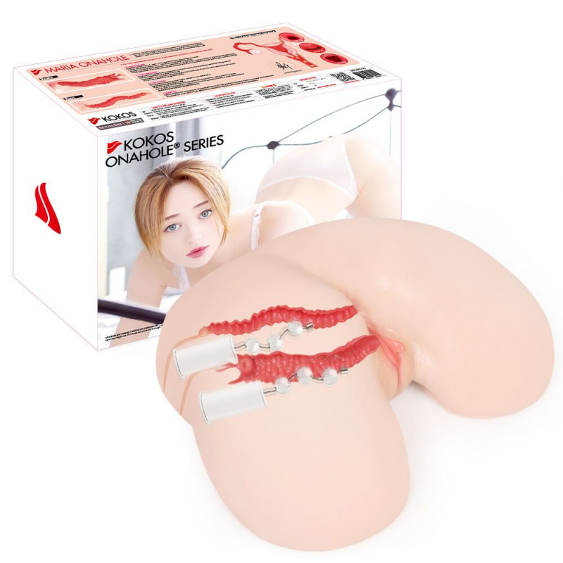 Упаковка мастурбатора Kokos 003 Maria ONAHOLE Real Hips 2WayPlus, дискретність та привабливий дизайн