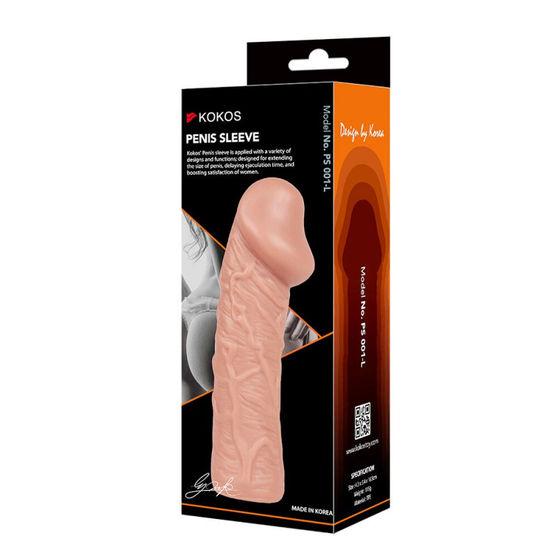 Насадка на член Kokos Penis Sleeve PS 001 L - вигляд збоку