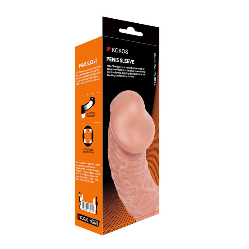 Упаковка насадки на член Kokos Penis Sleeve PS 001 L