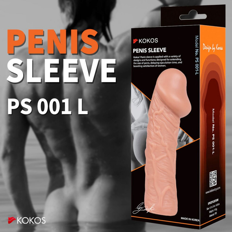 Текстура насадки на член Kokos Penis Sleeve PS 001 L