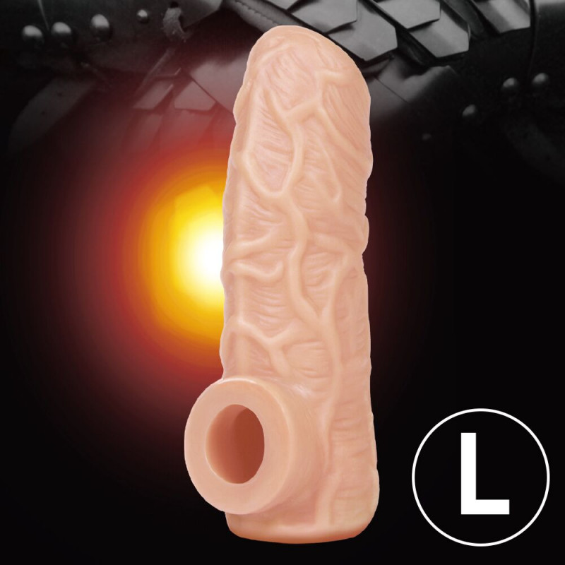 Насадка на член Kokos Nude Sleeve NS 001 L, вид збоку