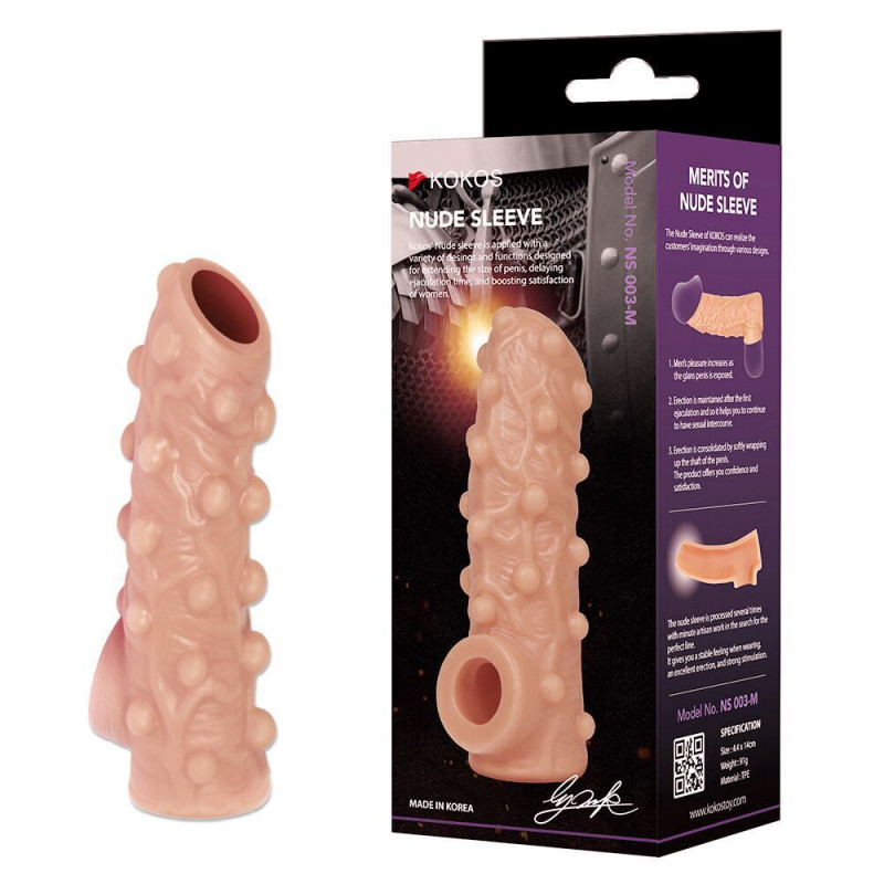 Насадка на член Kokos Nude Sleeve NS 003 L - упаковка
