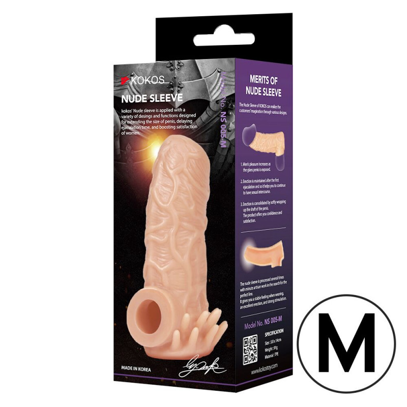 Упаковка насадки-екстендера Kokos Nude Sleeve NS 005, розмір M