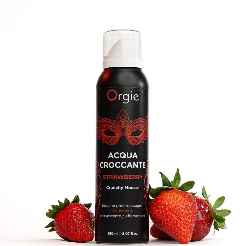 Масажна пінка Orgie Acqua Croccante Strawberry 150 мл – упаковка