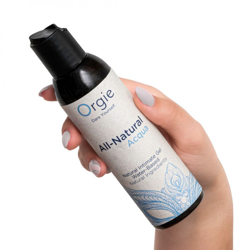 Лубрикант Orgie All Natural Acqua, вид збоку, деталі упаковки