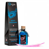Набор для массажа Orgie Sexy Therapy Cotton Candy (100 мл) съедобное масло + перышко