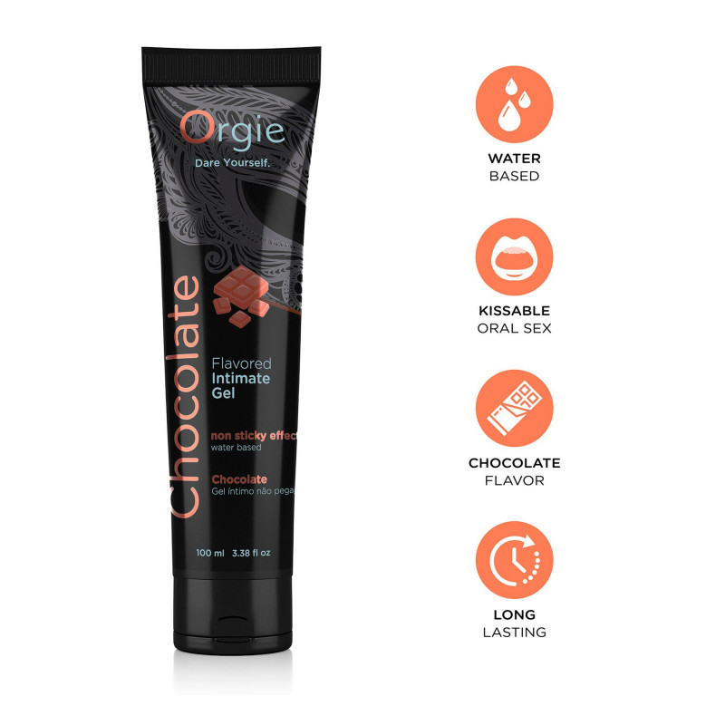 Текстура лубриканту Orgie Lube Tube Chocolate
