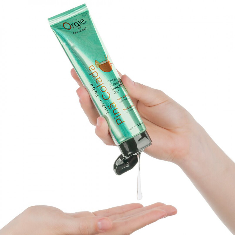 Лубрикант Orgie Lube Tube Pina Colada: вигляд збоку, упаковка