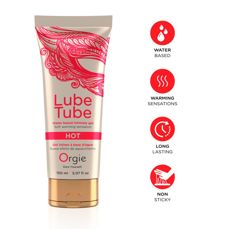 Текстура водного лубриканту Orgie Lube Tube Hot 150 мл