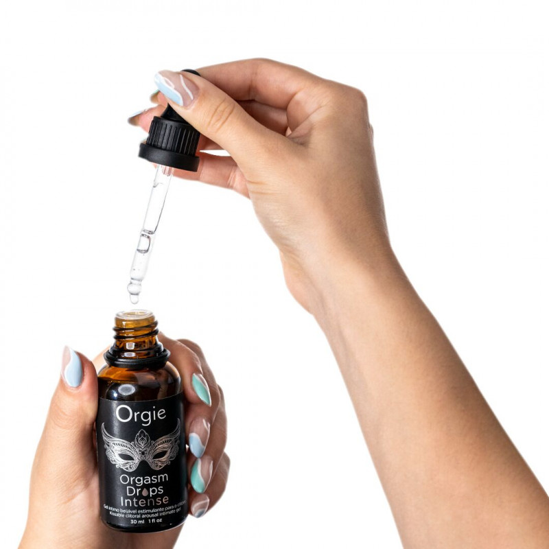 Упаковка збуджувальних крапель Orgie Orgasm Drops Intense, фронтальний вид