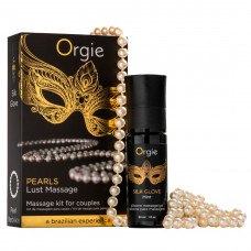 Набір для перлинного масажу Orgie – Pearls Lust Massage (30 мл), силіконовий гель, намисто — Keks-Hub