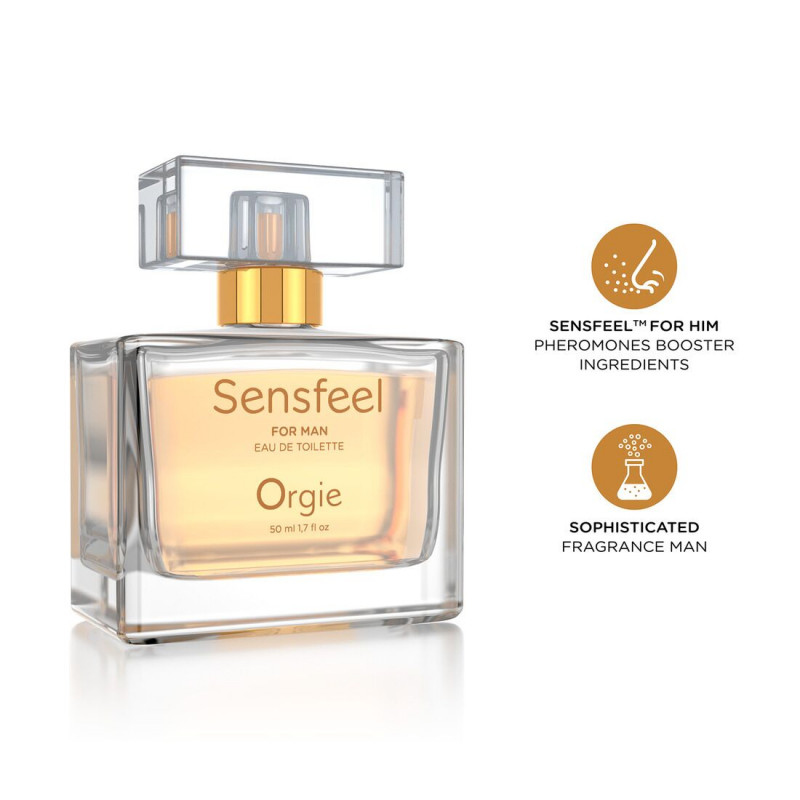 Флакон чоловічих парфумів Orgie Sensfeel for Man 50 мл - деталі