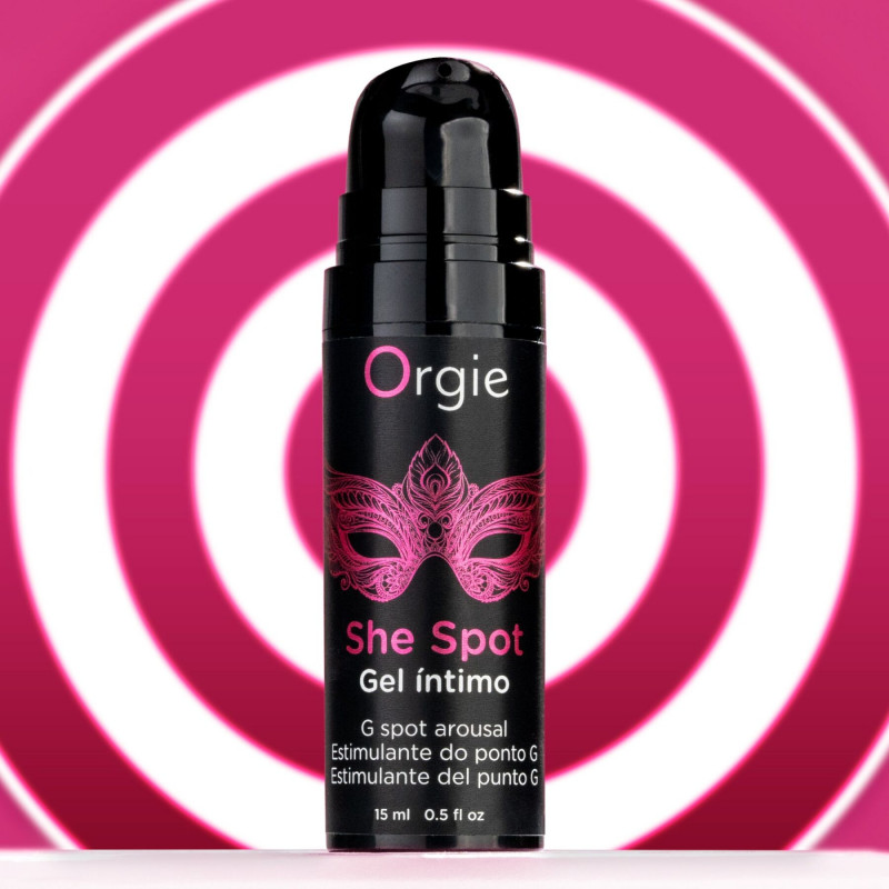 Бренд Orgie, гель для точки G She Spot Intimate Gel, 15 мл, тестування вібраційного ефекту
