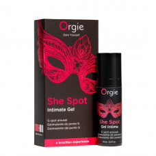 Гель для стимуляції точки G Orgie She Spot Intimate Gel, 15 мл, тепло-холод, вібраційний ефект — Keks-Hub
