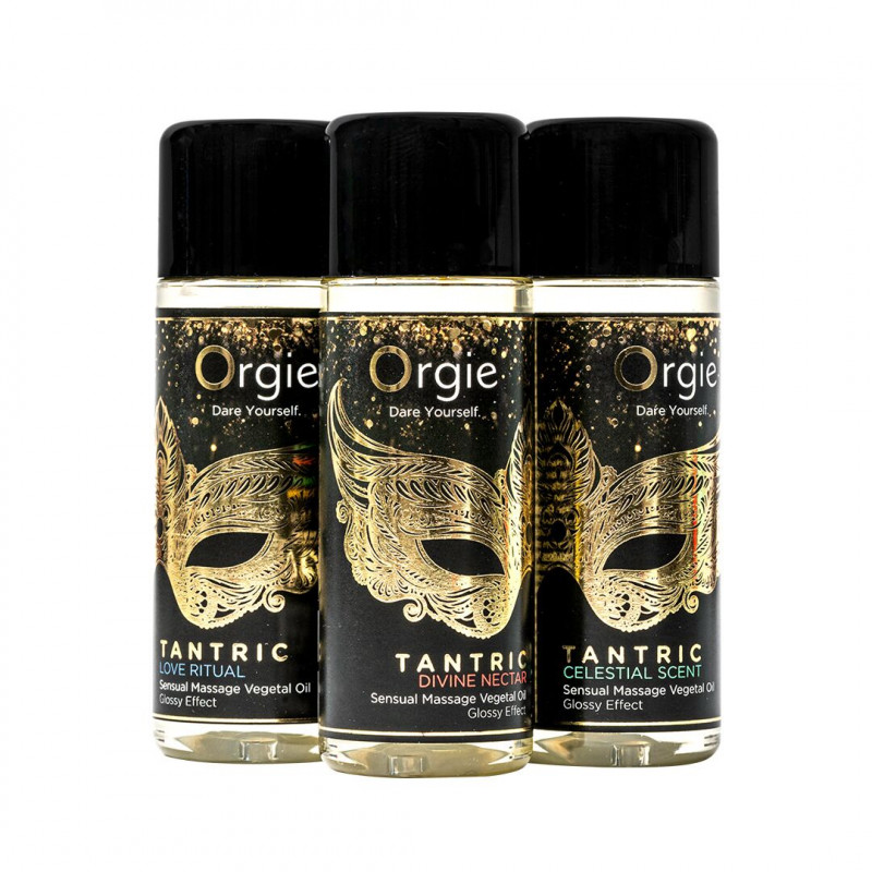 Текстура олій з набору Orgie Tantric Mini Size Collection для тантричного масажу