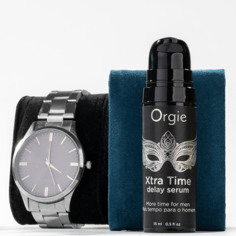 Текстура сироватки Orgie Xtra Time Delay Serum 15 мл: прозора, шовковиста силіконова основа