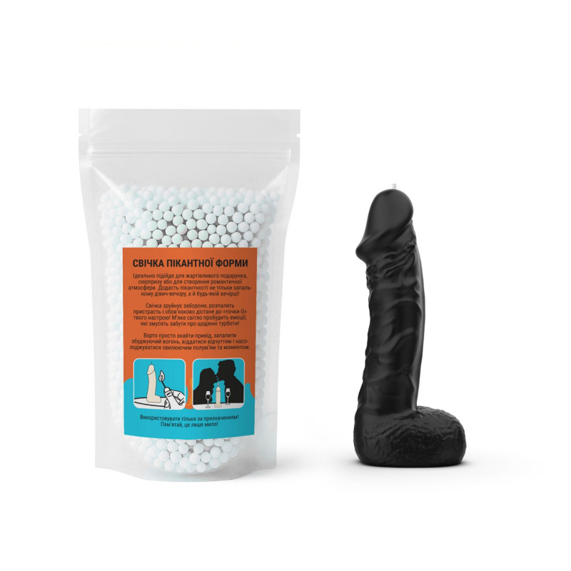 Текстура свічки Чистий Кайф LARGE Black