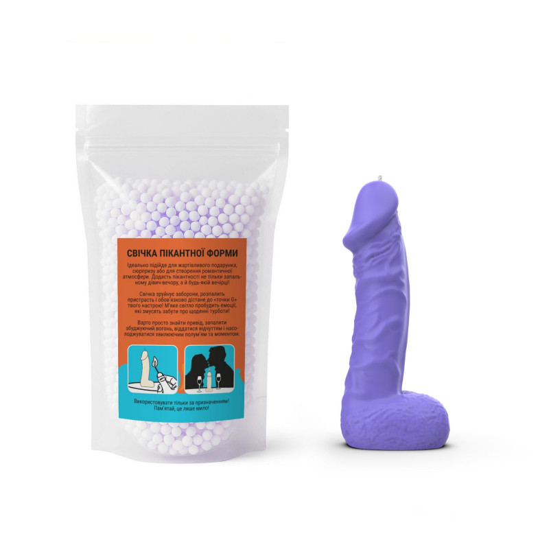 Близький план текстури фіолетової свічки Чистий Кайф LARGE Violet