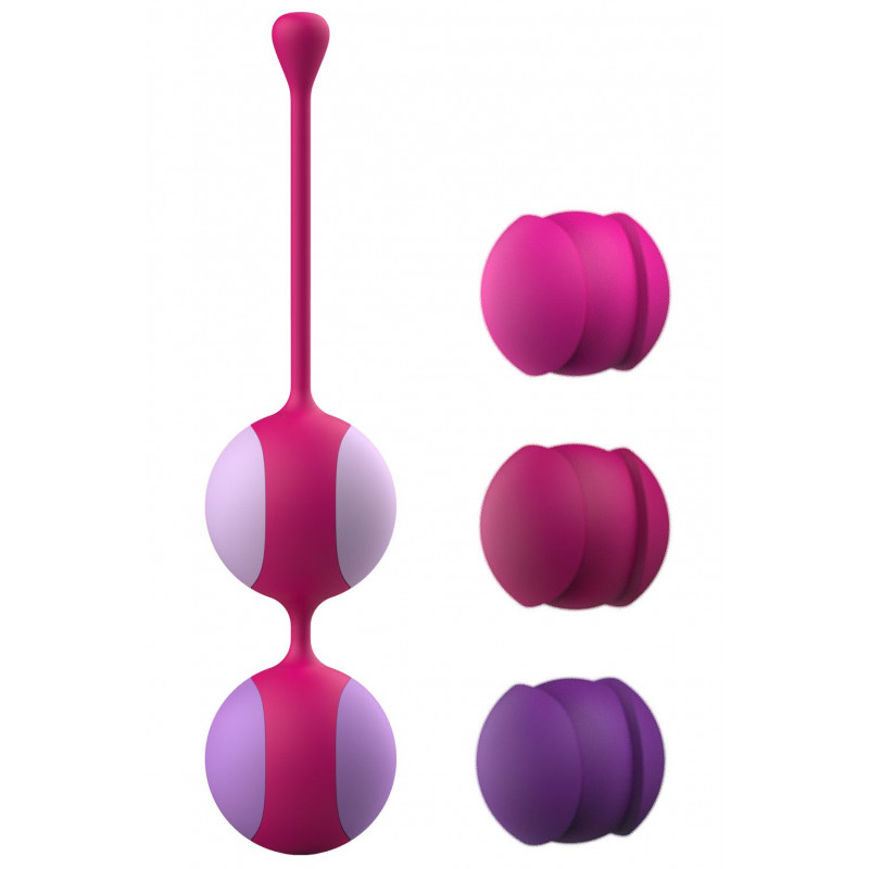 Упаковка набору вагінальних кульок Liebe Kewos Cerise/Candy Violet, стильний дизайн