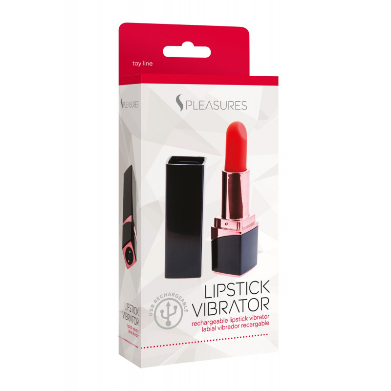 Вібратор-помада S Pleasures Lipstick Vibrator - текстура матеріалу, деталі