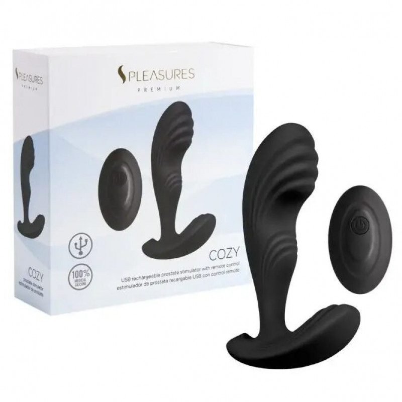 Детальний вигляд рельєфної головки вібромасажера простати S Pleasures Premium Cozy