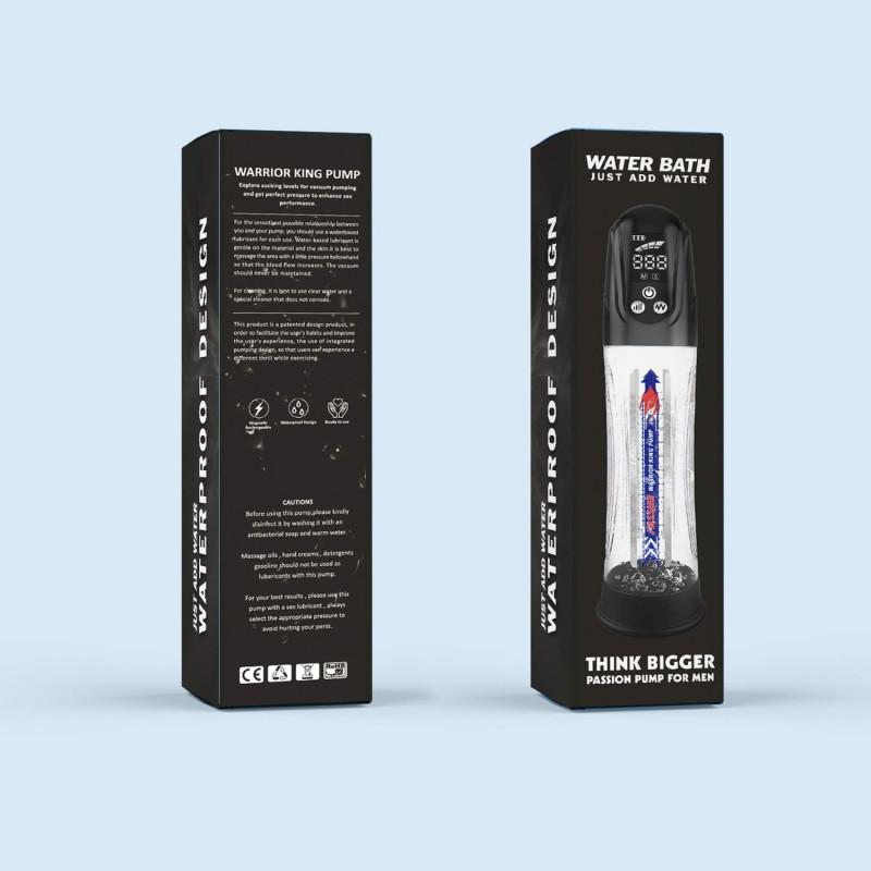 Гідропомпа Men Powerup Water Bath 2в1: загальний вигляд з різних ракурсів