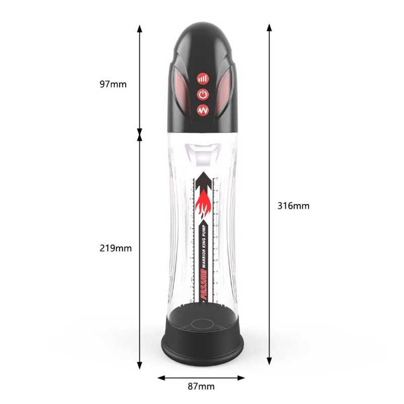 Режими роботи гідропомпи Men Powerup Water Bath 2в1: вода та повітря, багатофункціональність