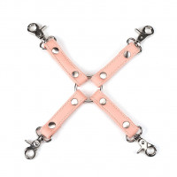 Крестовина для фиксации Liebe Seele Dark Candy Pink Hogtie, с кольцом, 4 карабина