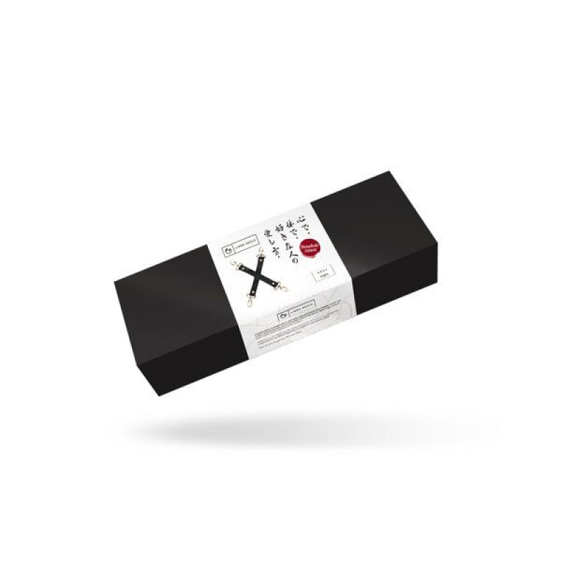 Хрестовина Liebe Seele Boudoir Amor Pink Hogtie Black, вид збоку з карабінами