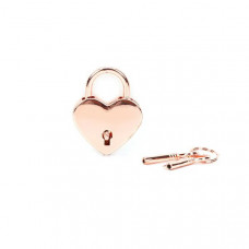 Набір замочків Liebe Seele Heart Shape Rose Gold (2 шт)