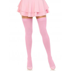 Панчохи Leg Avenue Opaque Nylon Thigh Highs Pink, One Size