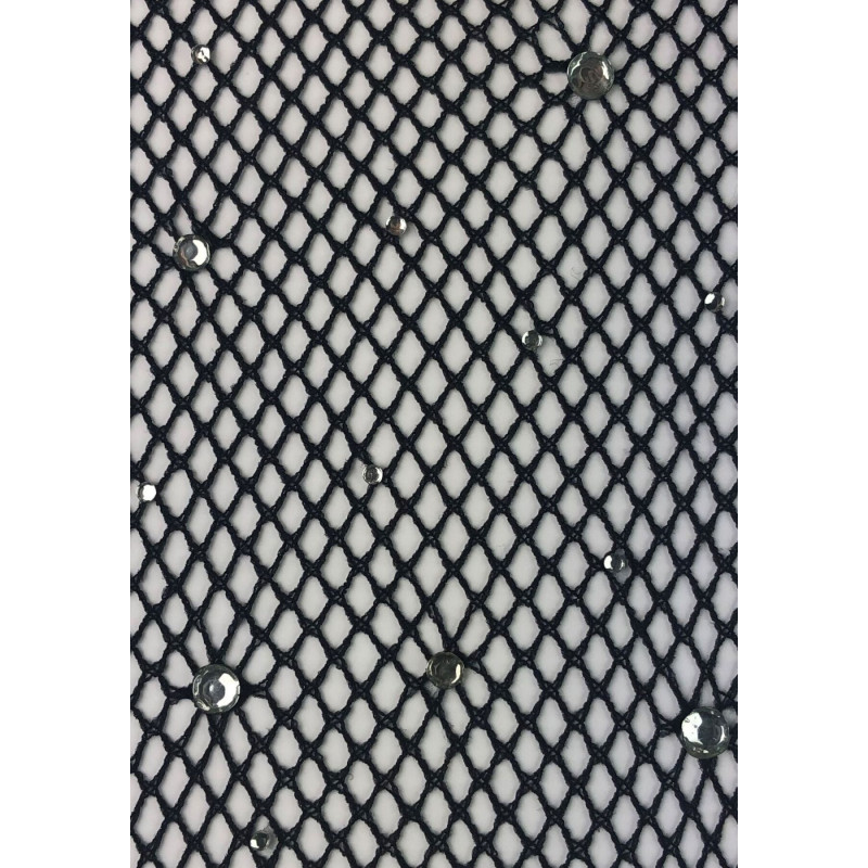 Повне фото колготок Leg Avenue Rhinestone micro net tights Plus size Black, розкладені