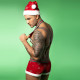 Чоловічий еротичний новорічний костюм JSY 9133 One Size: деталі оздоблення