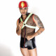 Аксесуари до чоловічого еротичного костюма пожежного JSY 9152: ремінь та головний убір