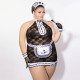 Эротический костюм горничной JSY P61107 Plus Size - вид сбоку