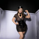 Еротичний костюм поліціянтки JSY P61119 Plus Size: детальний вигляд збоку, що підкреслює крій та дизайн.