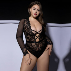 Боді JSY P61139 Black Plus Size — Keks-Hub