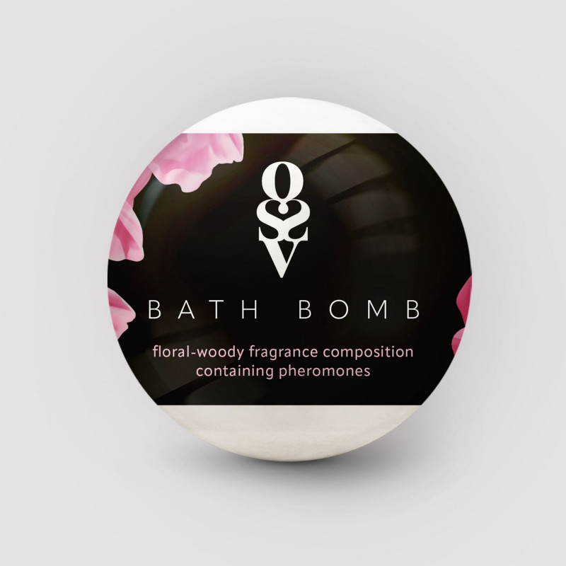 Упаковка бомбочки для ванни Obsessive Floral-Woody 100 г, детальний вигляд