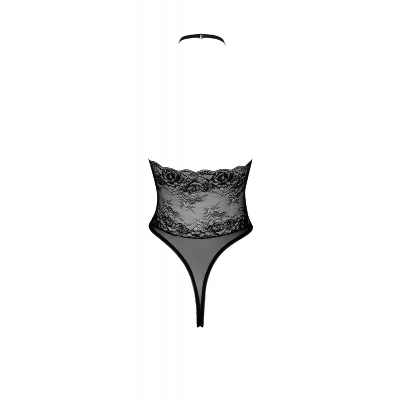 Вигляд боді Noir Handmade Kissable Sexy Body Black в розгорнутому вигляді
