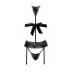 Комплект для бондажу Kissable Bondage Kiss Set Black L/XL, чорний колір, детальний вигляд