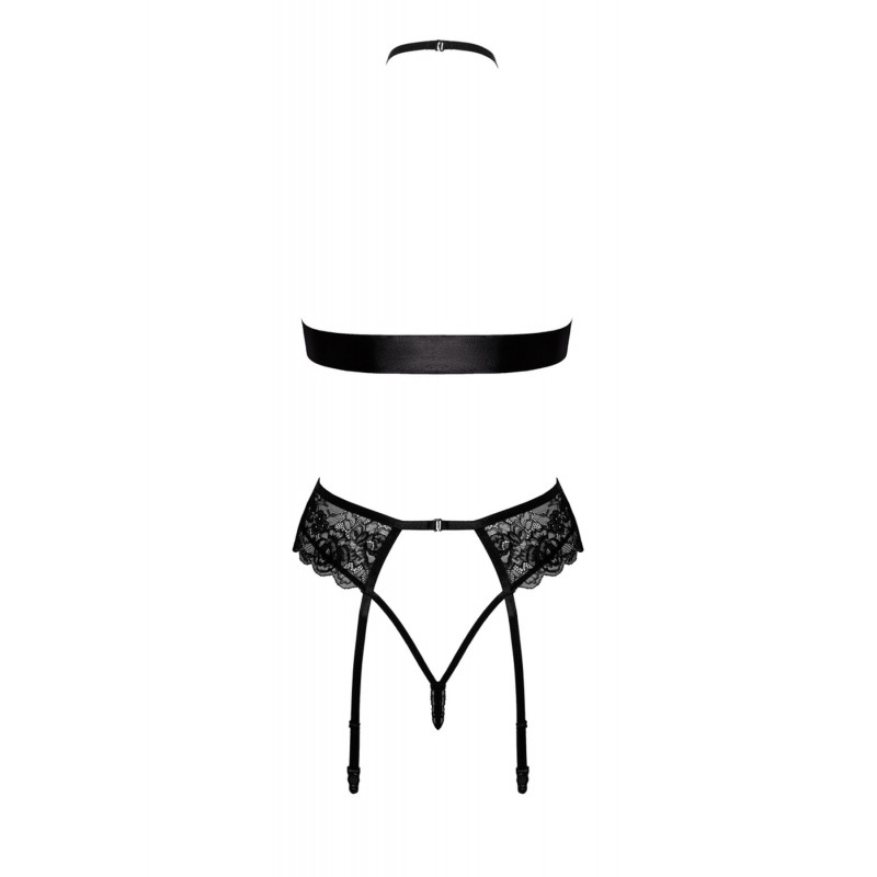 Комплект для бондажу Kissable Bondage Kiss Set Black L/XL, фото з акцентом на елементи