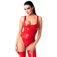 Боди Noir Handmade F352 Red powerwetlook body - S