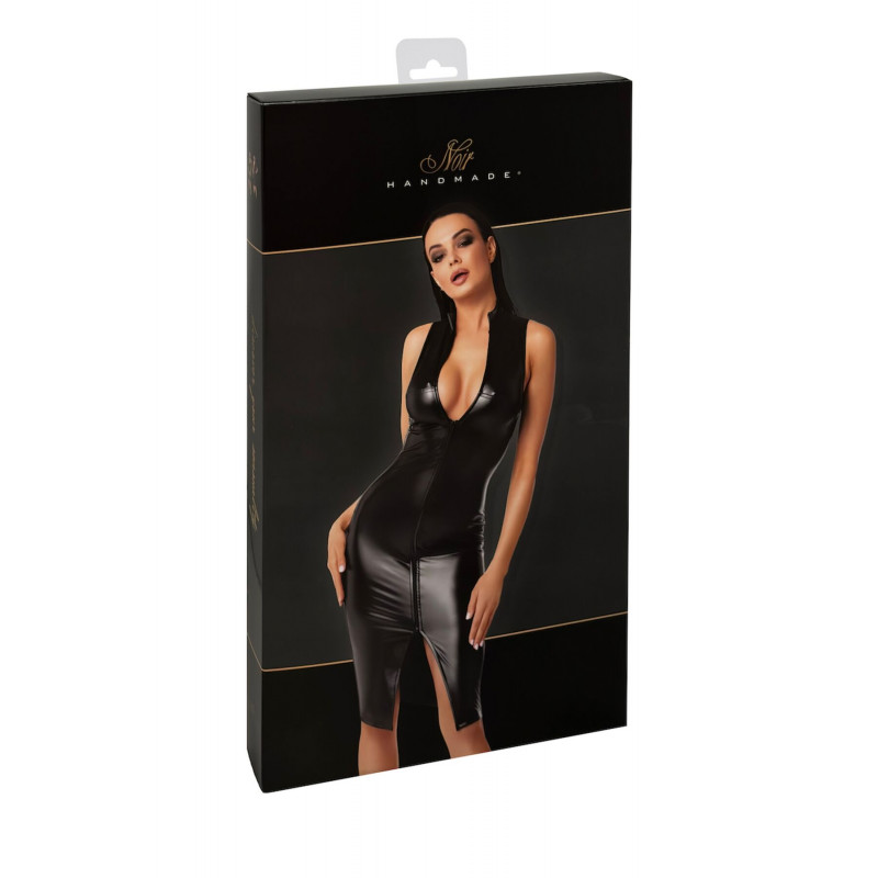 Додаткові деталі крою сукні Noir Handmade F337 Powerwetlook midi dress XL