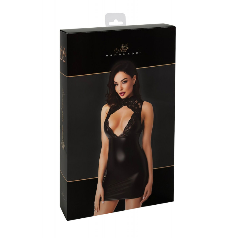 Пакування сукні Noir Handmade F343 Powerwetlook and lace mini skirt - 3XL, брендований пакет
