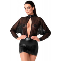 Сукня Noir Handmade F348 Powerwetlook та тюль, розмір L