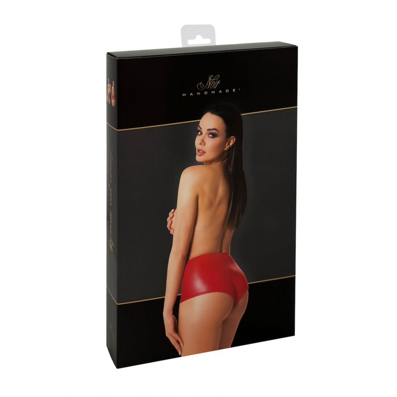 Шорти Noir Handmade F356 Red powerwetlook XXL - загальний вигляд, комплект